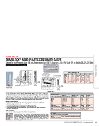 Thumbnail of document Brochure - 200/300 Durablock Solid Plastic Stationary Gage